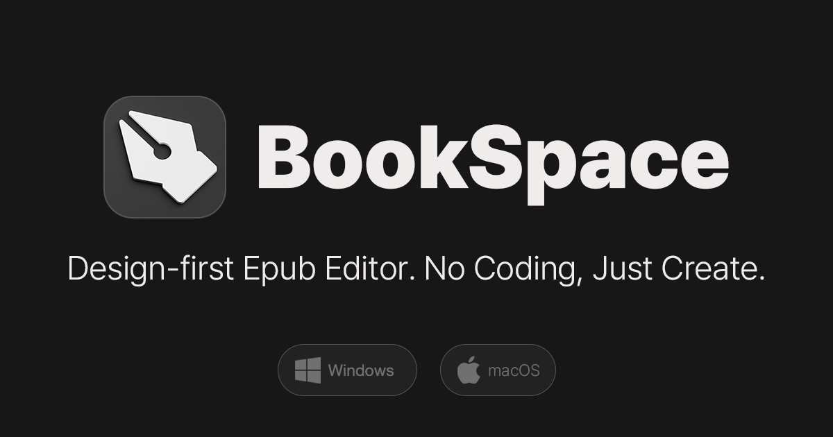 BookSpace - Free EPUB Editor for Designers